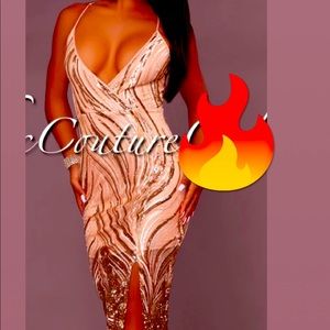 Long beautiful sequin dress